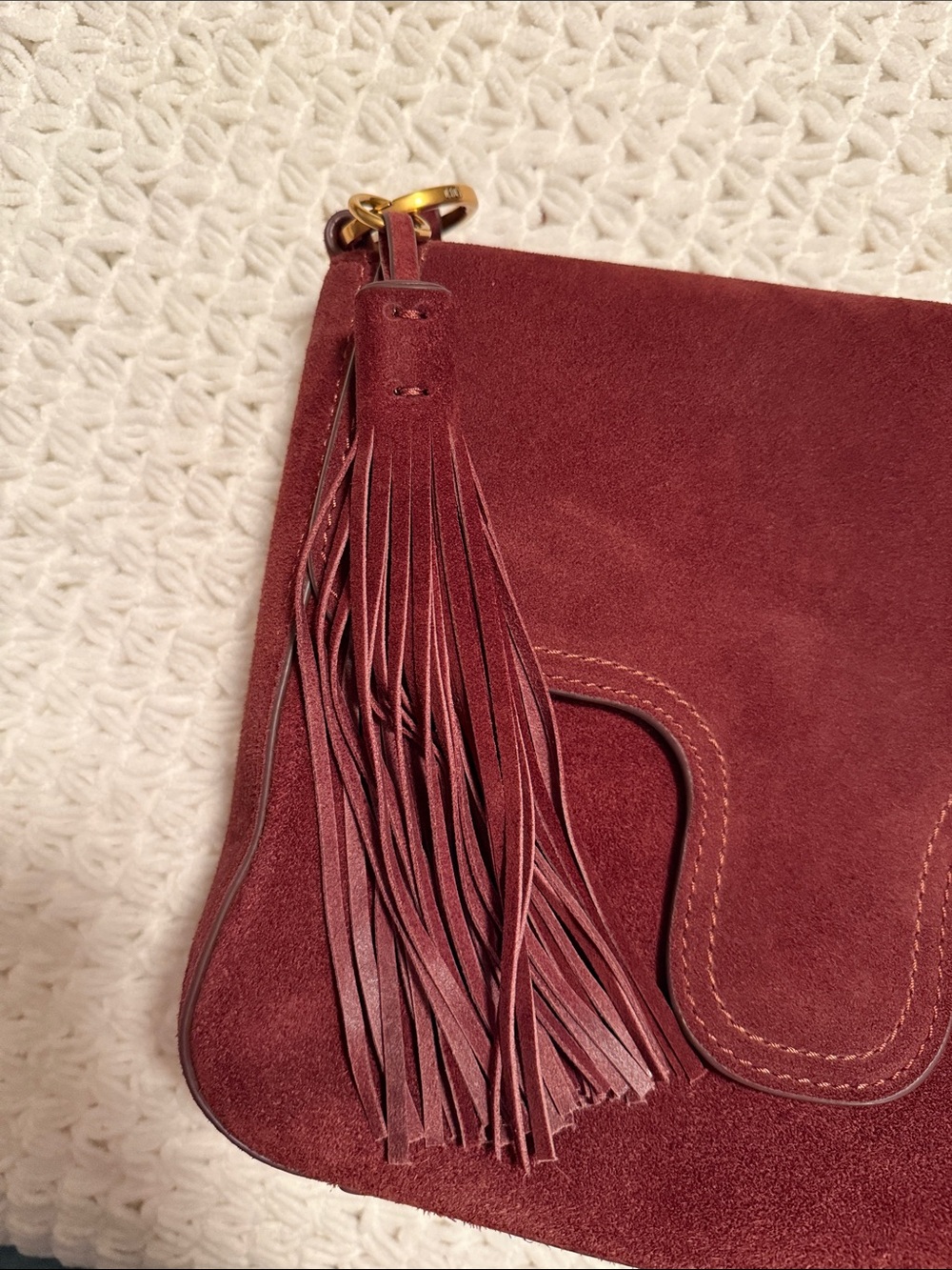 EUC Hobo Rogue Shoulder Bag in Chocolate Suede - Picture 11 of 13